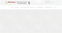 Desktop Screenshot of biblioteka.awf-bp.edu.pl